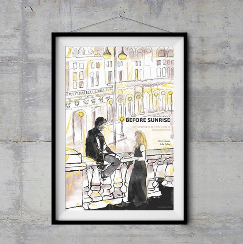 Before Sunrise Alternative Movie Poster Original Etsy