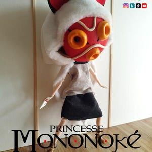 Ooak Prinzessin Mononoke Pullip Puppe
