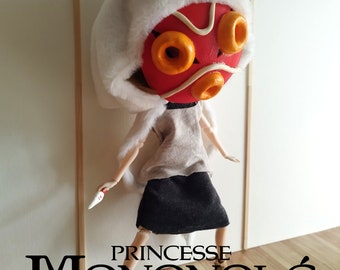 Ooak Princess Mononoke Pullip doll