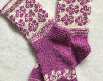 Handknit socks ready to ship Wool socks Knit socks women Knit wool socks Christmas gift Boot socks Leg warmers Socks size 39EU Ready to ship