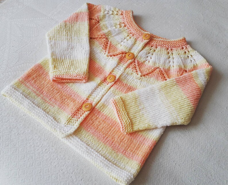 Knit baby sweater FREE SHIPPING Summer baby jacket Baby clothing Baby knitwear Toddlers clothing Baby girl clothing Toddlers jacket image 7