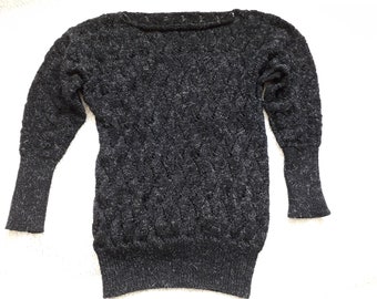 Pullover,Knit pullover,Sweater,Knit womens sweater,Womens sweater,Knit sweater,Lace sweater,Black sweater,Casual sweater,Women knitwear