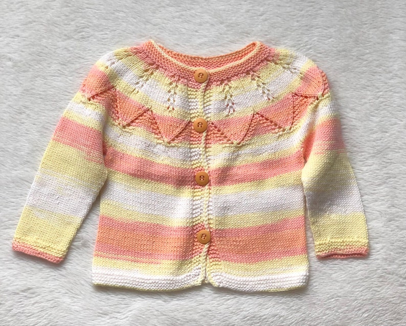 Knit baby sweater FREE SHIPPING Summer baby jacket Baby clothing Baby knitwear Toddlers clothing Baby girl clothing Toddlers jacket image 5