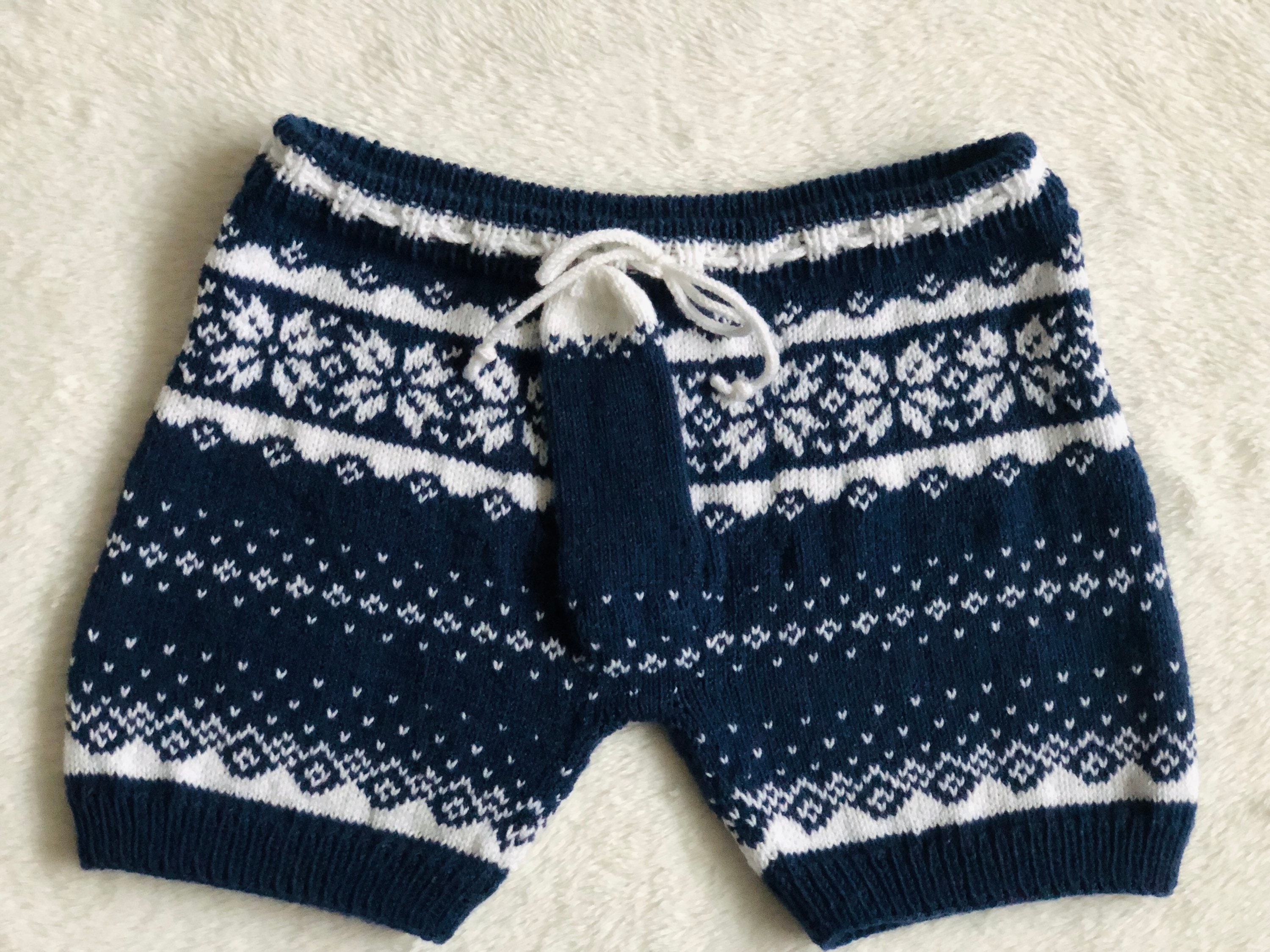 Hand Knitted Underwear Panties Swimming Trunks Bikini Thong