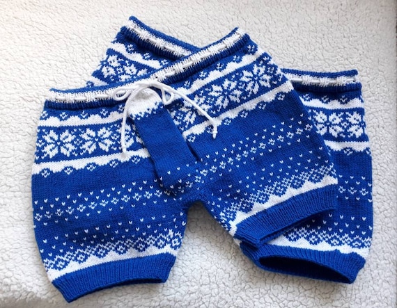 Mens Underwear Sexy Panties for Him Knitted Shorts Gift for Him Wool  Underwear Knitted Mens Underwear Boxers Anniversary Gift 