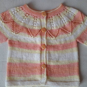 Knit baby sweater FREE SHIPPING Summer baby jacket Baby clothing Baby knitwear Toddlers clothing Baby girl clothing Toddlers jacket image 9