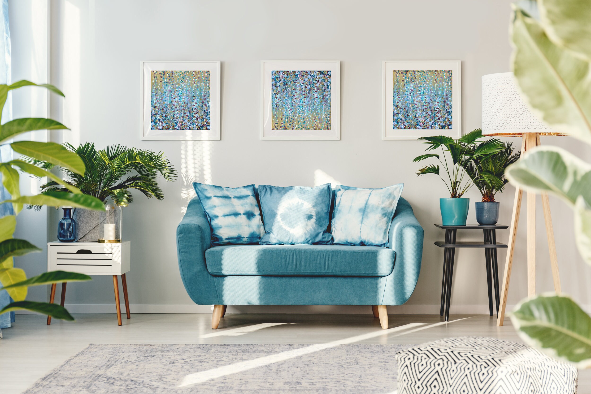 Gold Abstract Art Print Aqua Wall Art Aqua And Gold Decor Aqua | Etsy