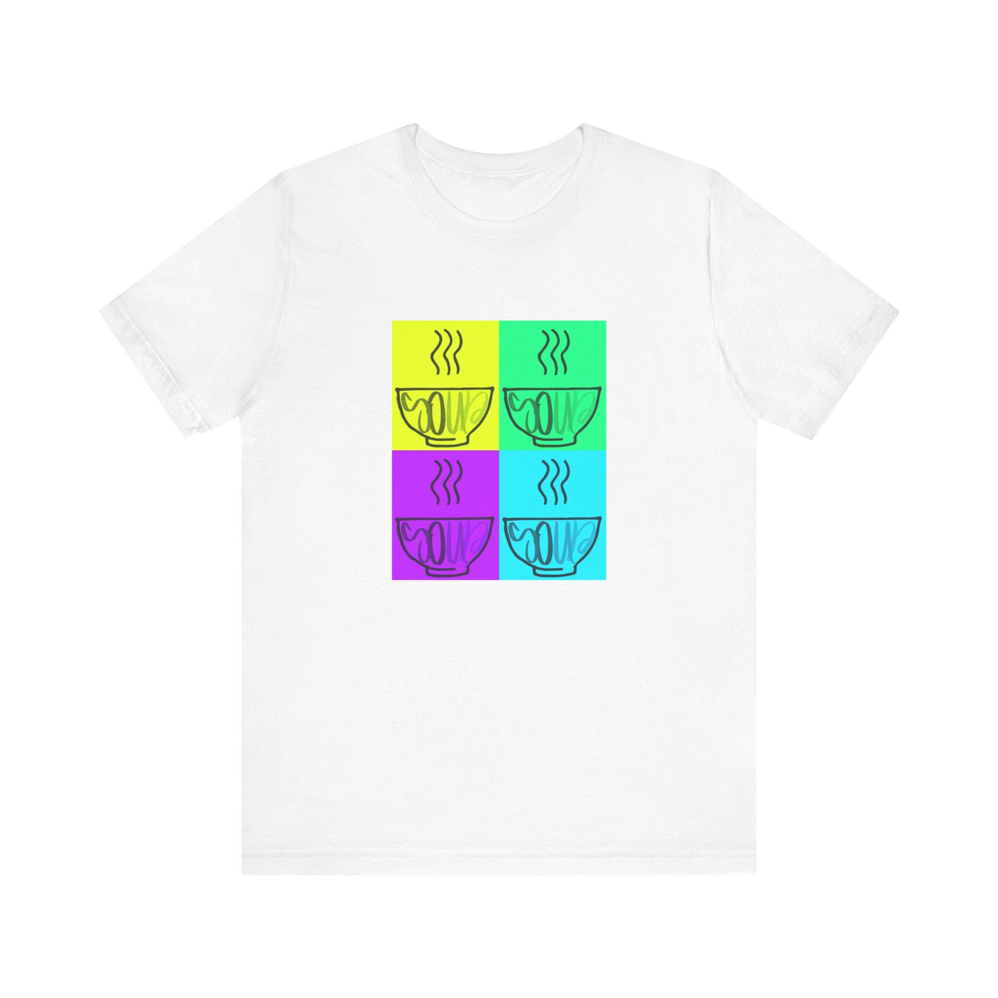 Soup Art Diptych Silkscreen T-shirt Logo Fun Unisex Jersey