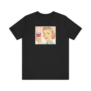 SOUP the Can, Take On Of A Classic T-Shirt, Old Time 50s Advertisement Unisex Jersey Short Sleeve Tee