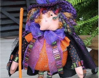 Wanda - Cloth Doll Witch PATTERN - SNS114