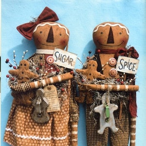 Everything Nice - Primitive Gingerbread Doll PATTERN  -HHF296