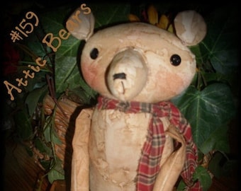 Attic Bears ~ Primitive Teddy Bear PATTERN KCP159