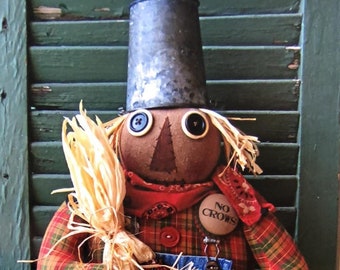 Scarecrow Fred - Primitive Scarecrow Make Do PATTERN CK130