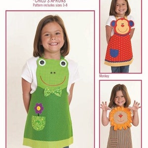 Jungle Friends ~Child's Apron PATTERN   CG154