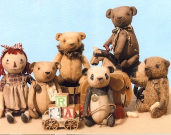 Olde Teddy Bears - Cloth Doll PATTERN - HHF329