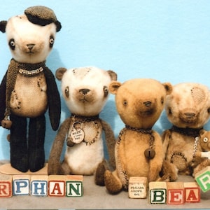 Orphan Teddy Bears - Teddy Bear  PATTERN  -HHF316