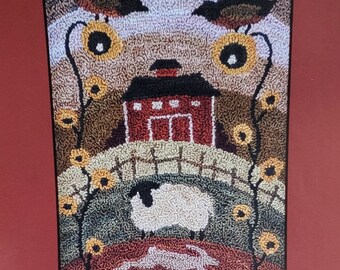 Country Layers ~ Punchneedle PATTERN  TTB625