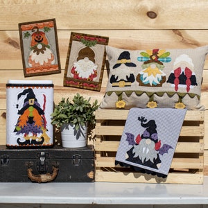 Autumn Gnomes ~ Applique PATTERN  WCC445