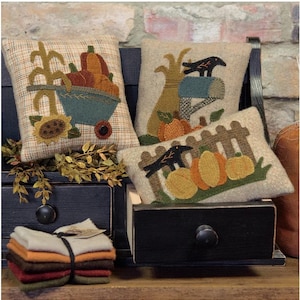 Harvest Pillows ~ Applique Pillow PATTERN BMB1505