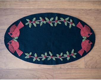 Holiday Traditions ~ Wool Applique Penny Rug PATTERN BPJ388