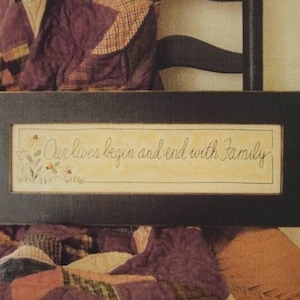 Our Lives ~ Embroidery PAPER PATTERN CS628