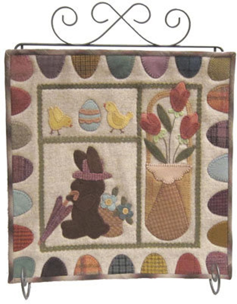 Easter Parade Wool Applique PATTERN LAS601 image 1