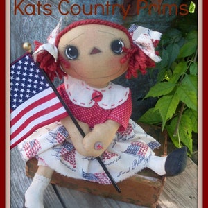 Patriotic Annie ~ Whimsical Annie PATTERN KCP161