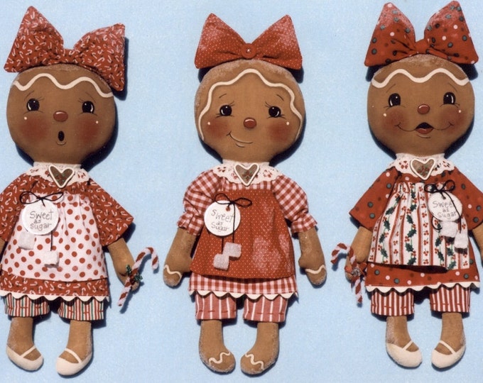 Sweet as Sugar -primitive Gingerbread Doll PATTERN Gingers -HHF399 - Etsy