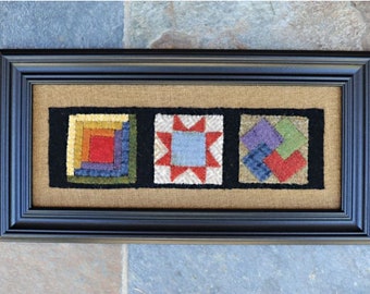 Tiny Sampler ~Wool Applique PATTERN BPJ348