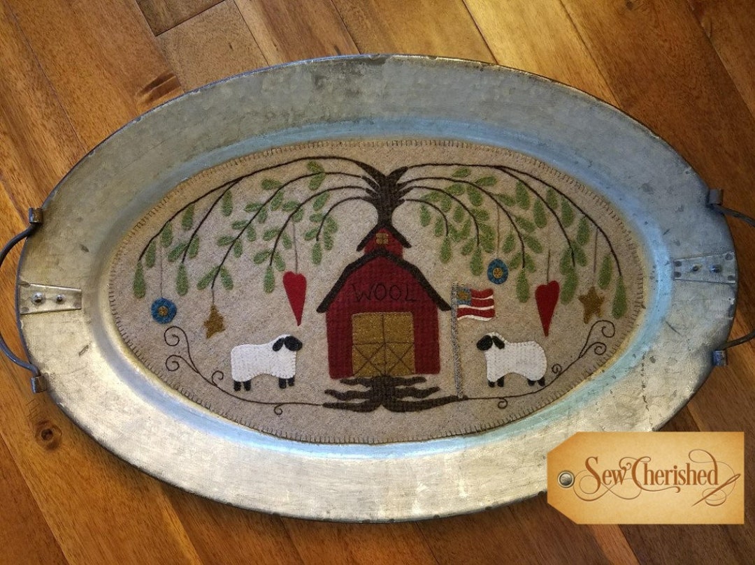 Wool Barn - Wool Applique PATTERN - SCH130 - Etsy