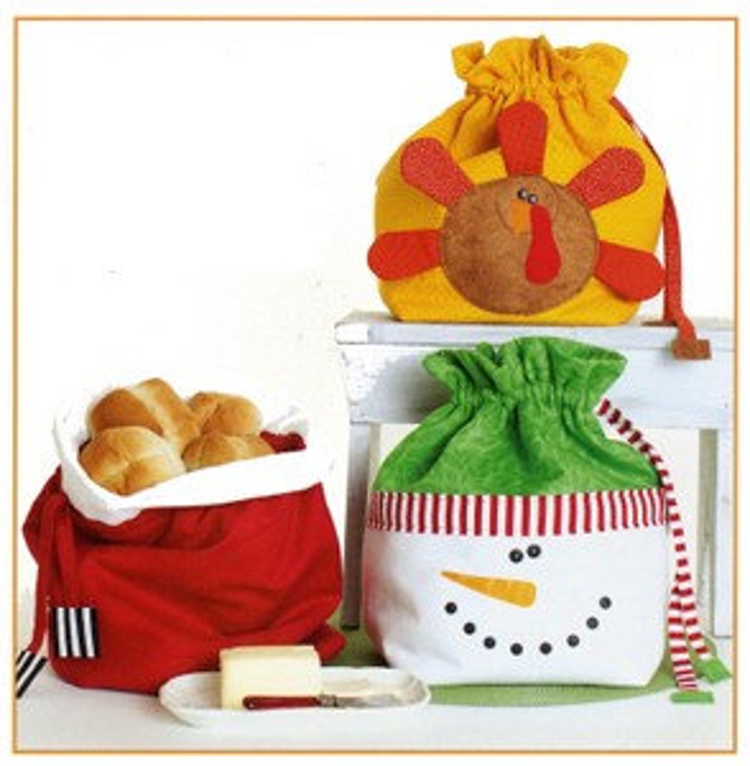 Bread Bagz ~ Holiday Bread Bag PATTERN CG149 - Etsy
