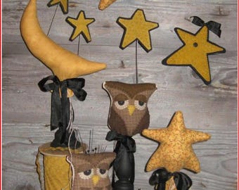 Night Owls ~ Cloth Doll PATTERN WSD180