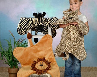 Minkee Safari Blankets -Child Blanket PATTERN -  CG130