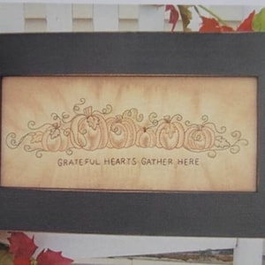 Grateful Hearts ~ Embroidery PAPER PATTERN CS167