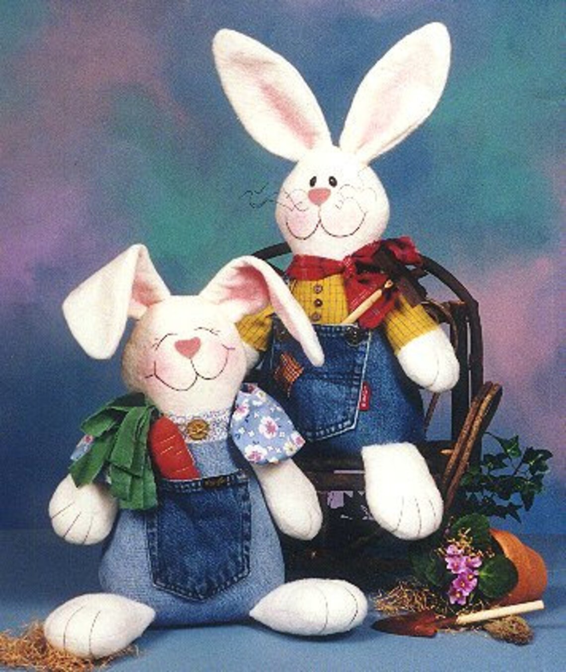 Blue Jean Bunnies Doll PATTERNS CG82 Etsy