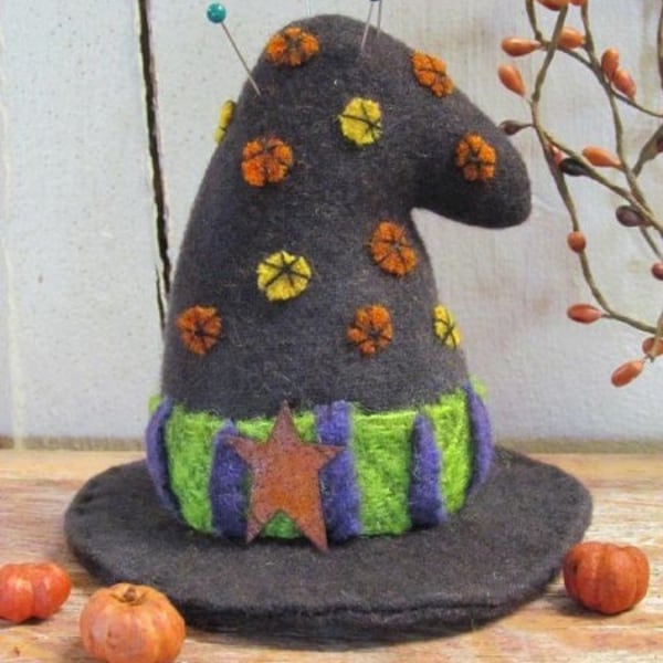 Witch Hat Pin Keep - Whimsical Pincushion PATTERN CWC618