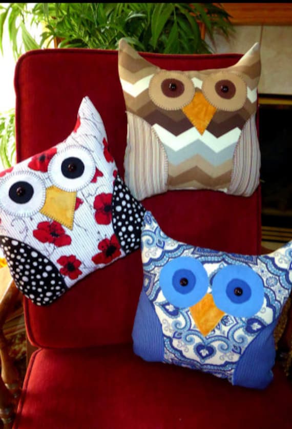 Pillow That's A Hoot Whimsical Applique Pillow PATTERN SWE271