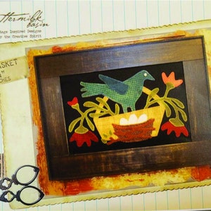 Seasonal Basket &quot;Spring&quot; ~ Wool Applique PATTERN BMB012