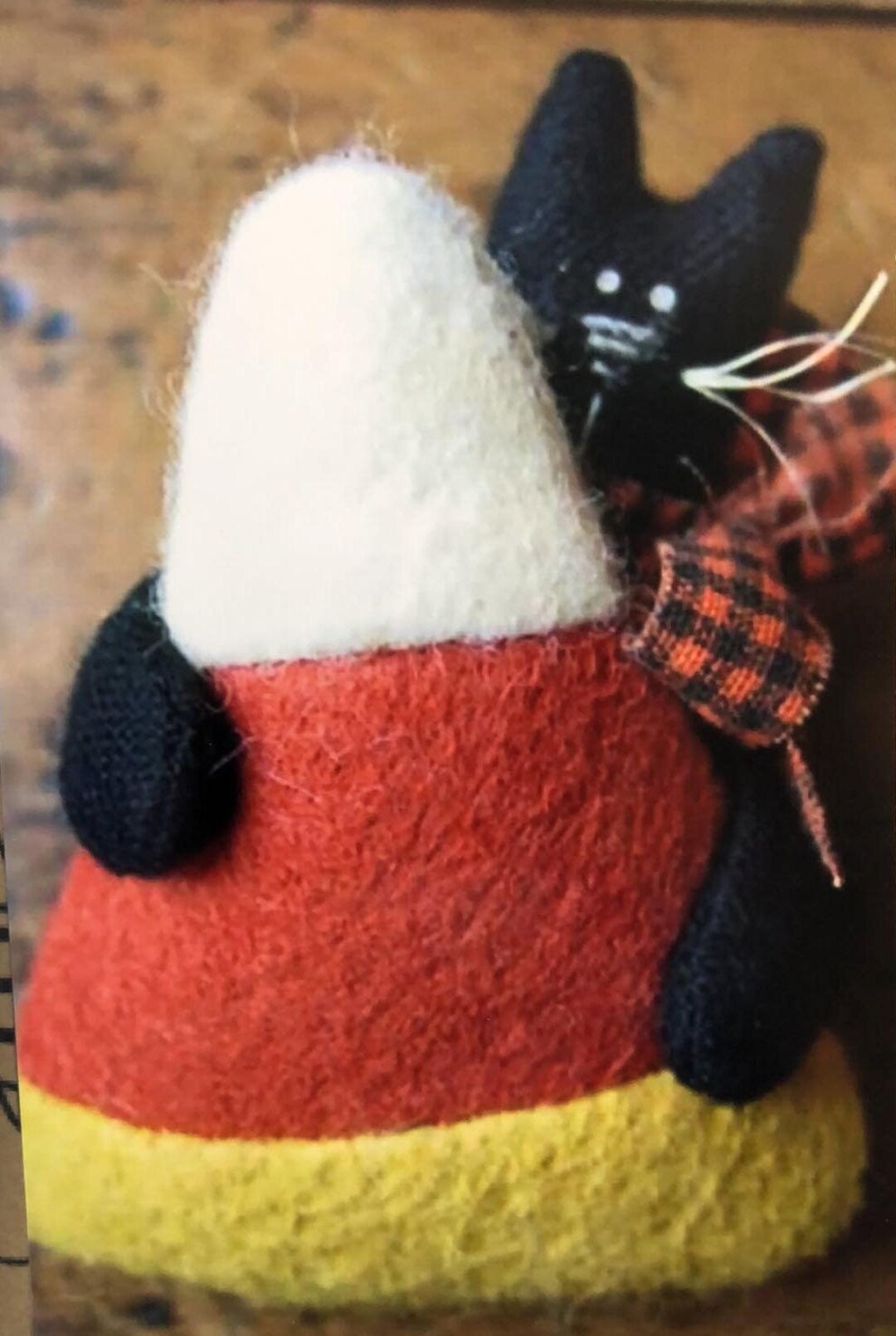 Candy Corn Kitty Pin - Primitive PIN PATTERN CK70 - Etsy