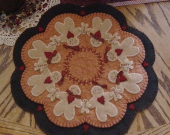 The Ginger Family -Wool Applique PATTERN -  PLP103