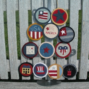 Americana Ornaments - Wool Applique PATTERN -UGM715