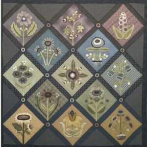 A Rainbow Garden -Quilt PATTERN  HTH320