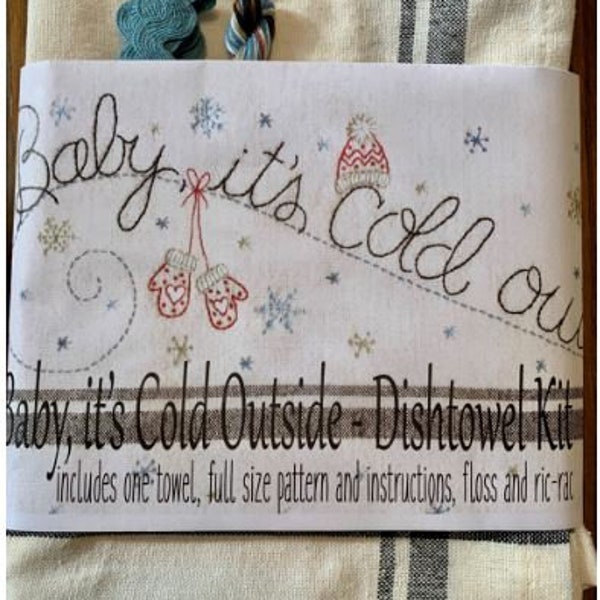 Baby It's Cold Outside - Embroidery Towel KIT BRK250