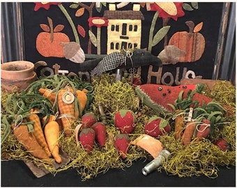 Garden Party ~ Wool Veggie PATTERN