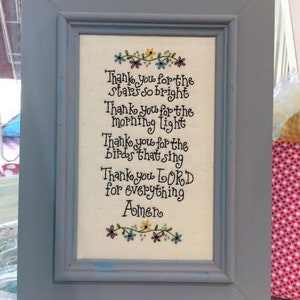 Thank You Lord ~ Embroidery PATTERN MAC