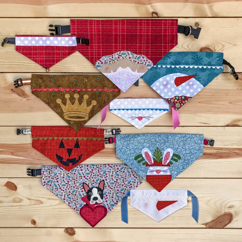 Bandanna PATTERN Doggy Bandana Collar Covers WWC402 | Etsy