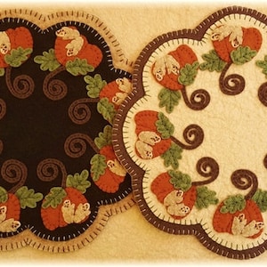 October Harvest - Wool Applique PATTERN -PLP210