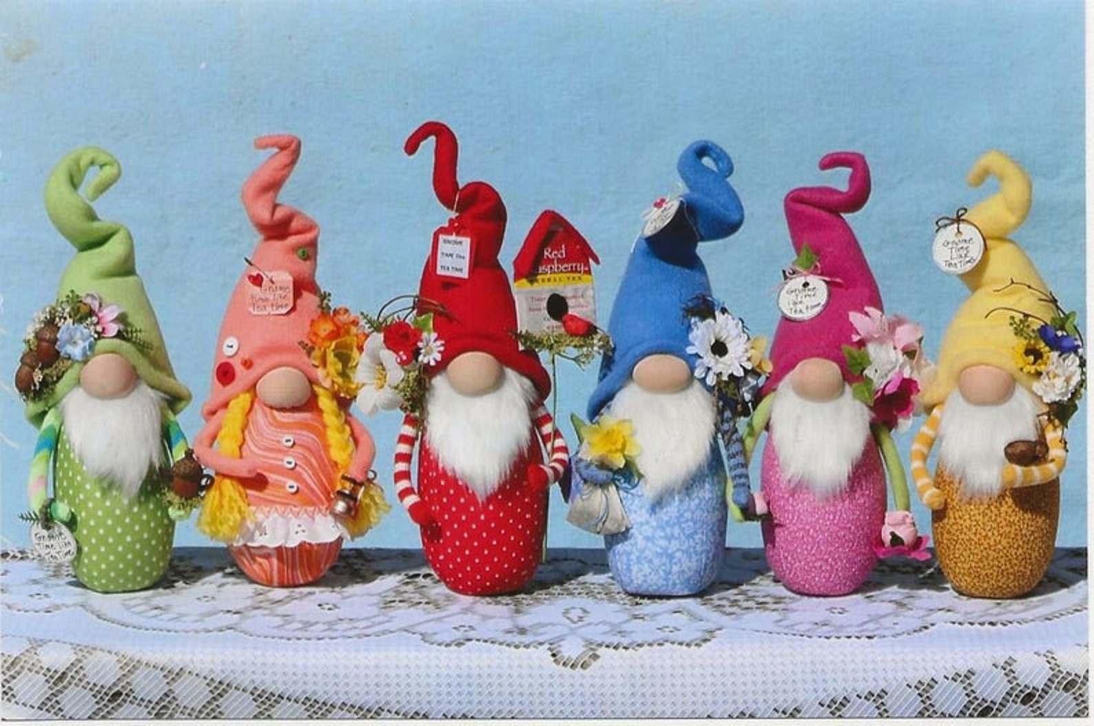 Tea Cup Gnomes Gnome PATTERN HHF527 Etsy Italia