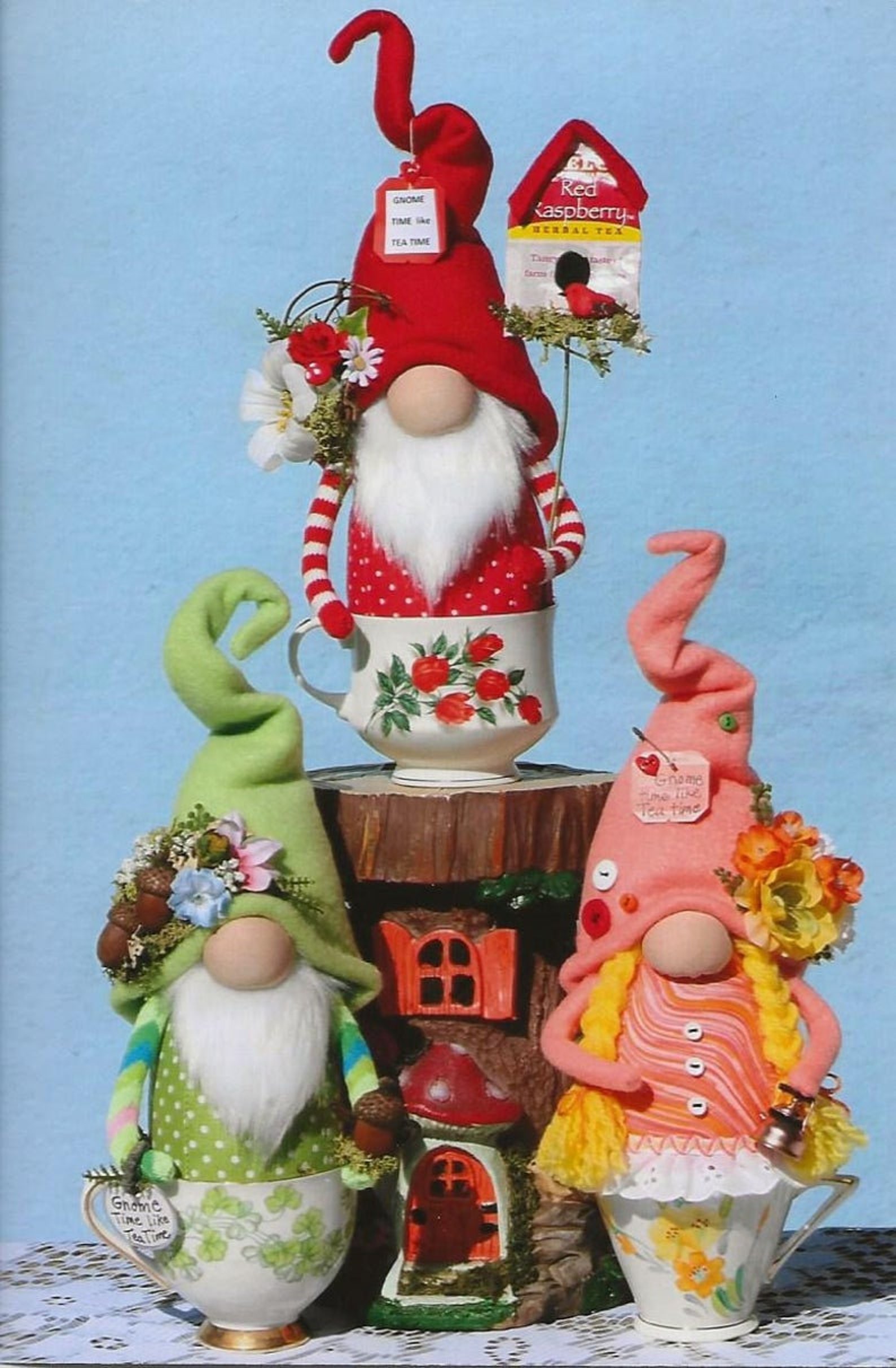 Tea Cup Gnomes Gnome PATTERN HHF527 Etsy Italia