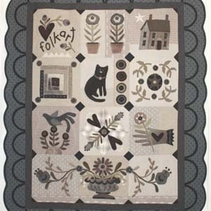 I Heart Folk Art ~Set of 4 Quilt PATTERN HTH339